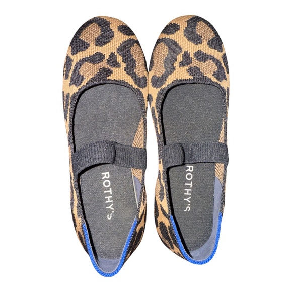 Rothy's Other - Rothy’s Girls Leopard Print Mary Janes 4